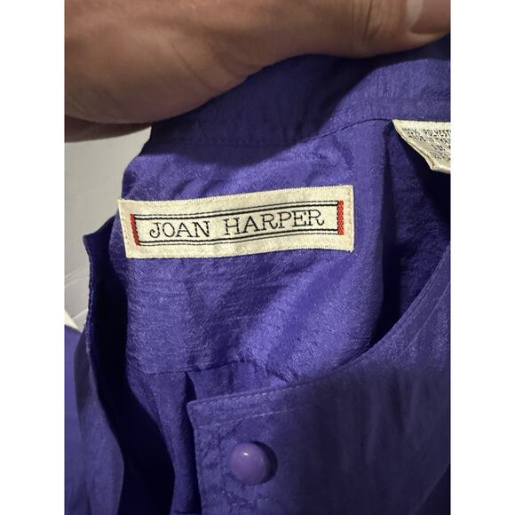 Brand New 90s Vintage Women’s Purple Joan Harper Top WITH Tags - Picture 14 of 14